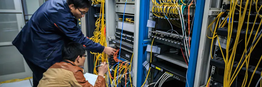 support technicians in server room